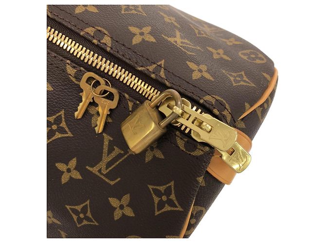 Borsa Boston Louis Vuitton Monogram Keepall 50cm Marrone - vista 3