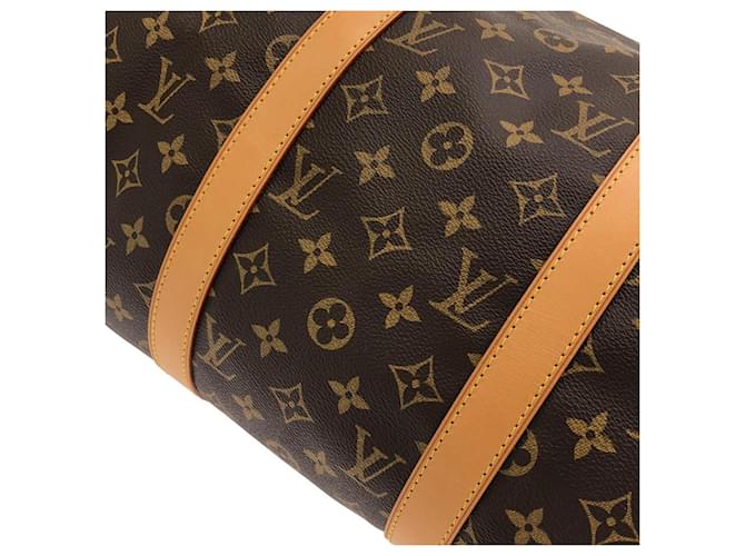 Borsa Boston Louis Vuitton Monogram Keepall 50cm Marrone - vista 4