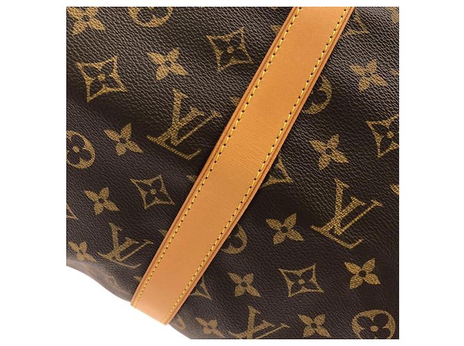 Borsa Boston Louis Vuitton Monogram Keepall 50cm Marrone - vista 5