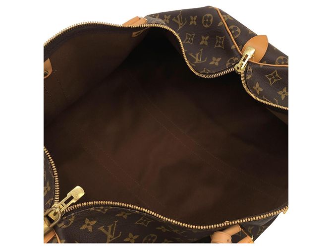 Borsa Boston Louis Vuitton Monogram Keepall 50cm Marrone - vista 9