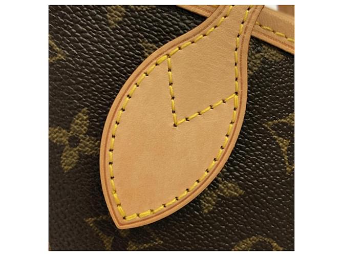 Borsa Louis Vuitton Monogram Neverfull PM Marrone - vista 3