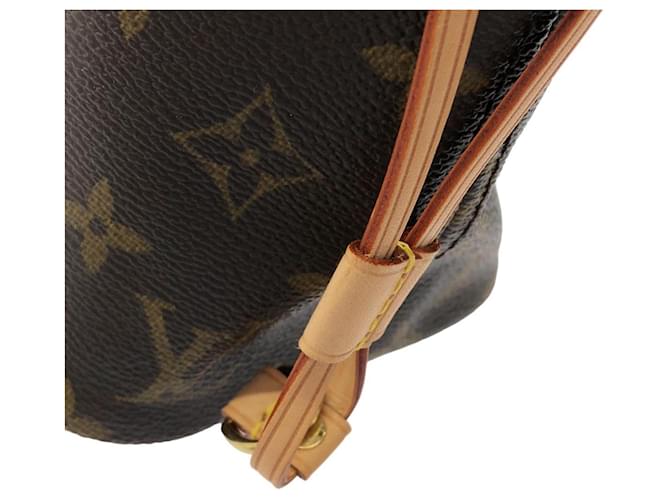 Borsa Louis Vuitton Monogram Neverfull PM Marrone - vista 4