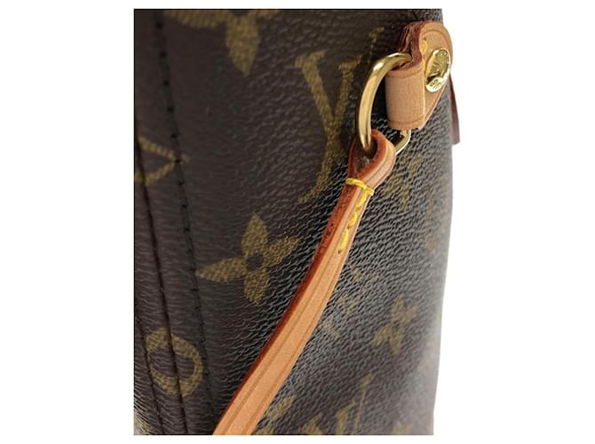 Borsa Louis Vuitton Monogram Neverfull PM Marrone - vista 5