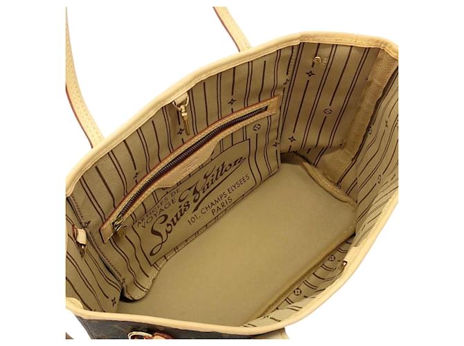 Borsa Louis Vuitton Monogram Neverfull PM Marrone - vista 7