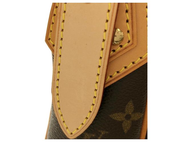 Borsa a Spalla Louis Vuitton Monogram Hudson GM Marrone - vista 6