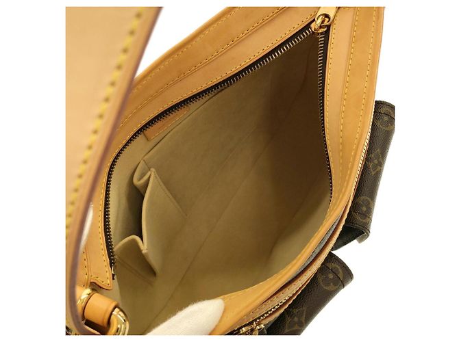Borsa a Spalla Louis Vuitton Monogram Hudson GM Marrone - vista 9