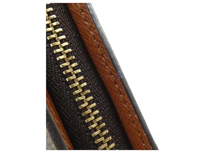 Cartera Louis Vuitton Monogram Porte Monnaie Zip Castaño - vista 4