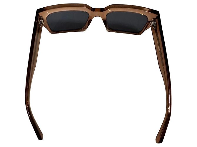 Céline Celine Gafas de sol rectangulares 3 Dots Castaño - vista 2