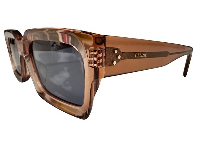 Céline Celine Gafas de sol rectangulares 3 Dots Castaño - vista 4