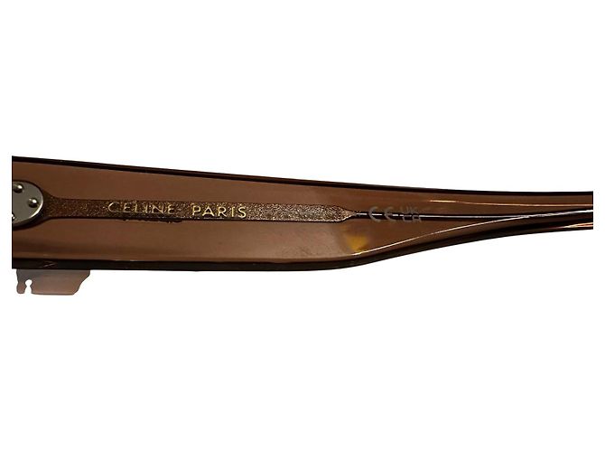Céline Celine Gafas de sol rectangulares 3 Dots Castaño - vista 7