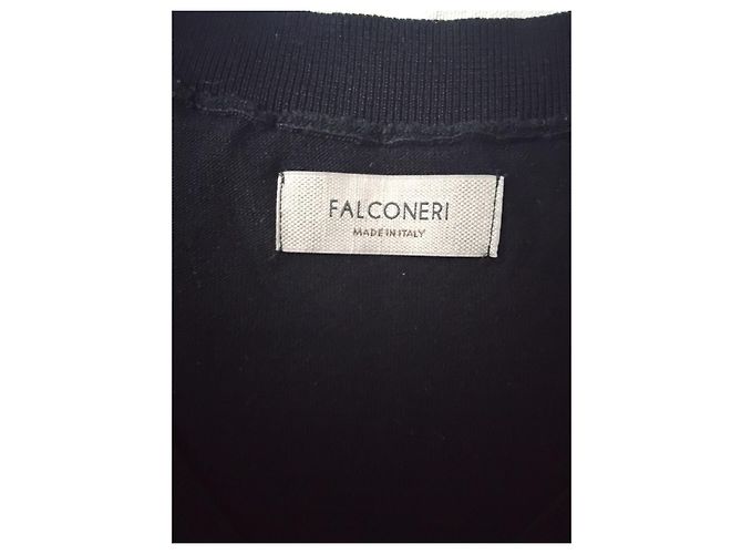 Autre Marque Falconeri Top in maglia seta e cotone scollo a V - Nero - vista 4