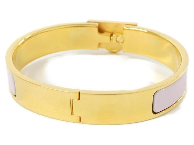 Hermès Bracciale Charm Hermes Clic Anneau GM Rosa - vista 2