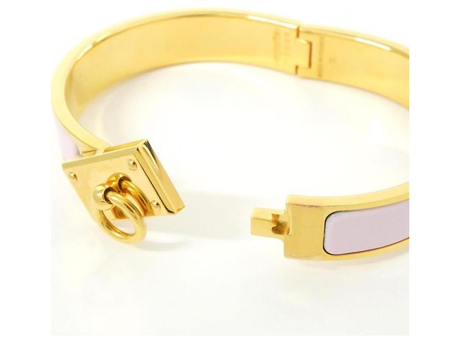 Hermès Bracciale Charm Hermes Clic Anneau GM Rosa - vista 4
