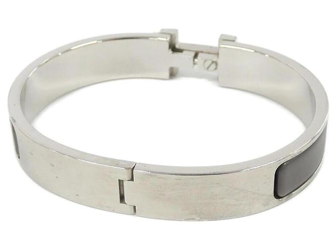 Hermès Bracciale Click H Hermes Marrone - vista 2