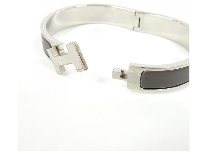 Hermès Bracciale Click H Hermes Marrone - vista 6
