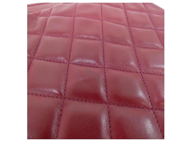 Chanel 03740 Schultertasche aus Bordeaux Lammleder - Ansicht 4