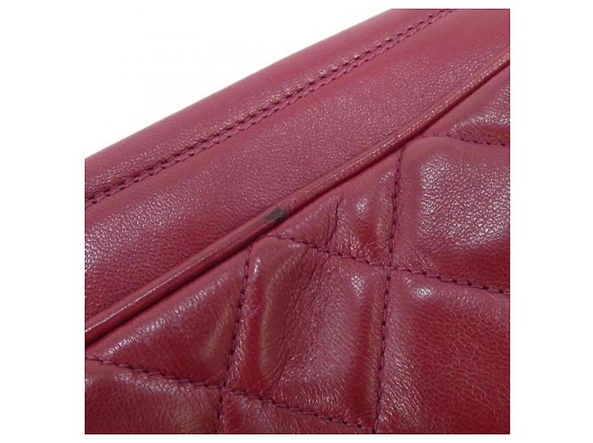 Chanel 03740 Schultertasche aus Bordeaux Lammleder - Ansicht 5