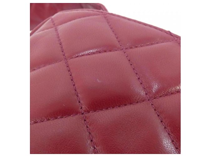 Chanel 03740 Schultertasche aus Bordeaux Lammleder - Ansicht 6