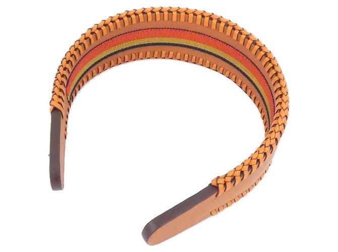 Hermès Cerchietto Hermes Grace 211012G Arancione - vista 2