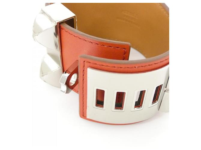 Hermès Hermes Collier de Chien Bracciale Charm Rosso - vista 3