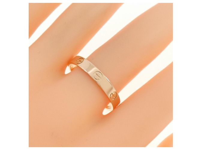 Anello Mini Love di Cartier in oro rosa D'oro - vista 4