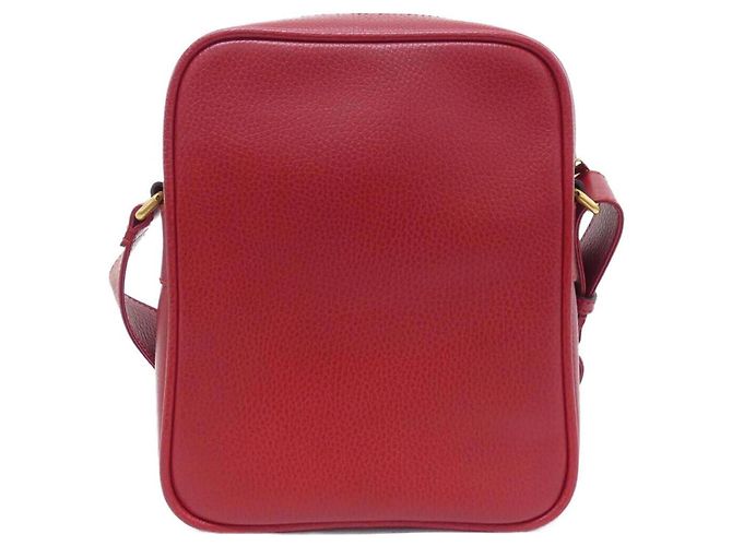 Bolso de hombro de cuero rojo Gucci 523591 0QSAT Roja - vista 2