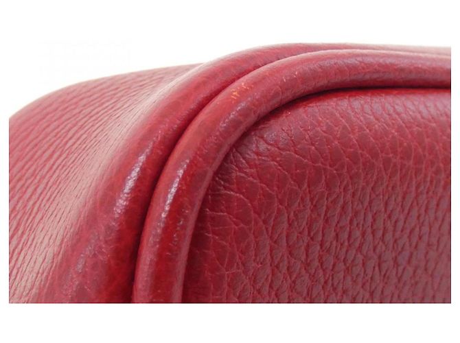 Bolso de hombro de cuero rojo Gucci 523591 0QSAT Roja - vista 3