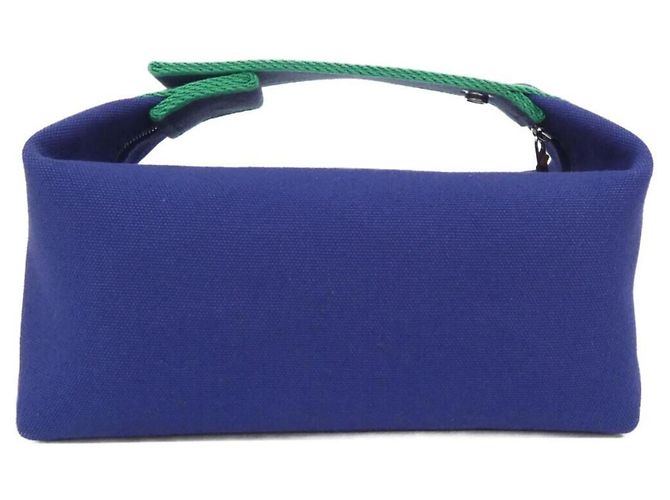 Hermès Pochette Hermes Bride à Black PM Blu - vista 2