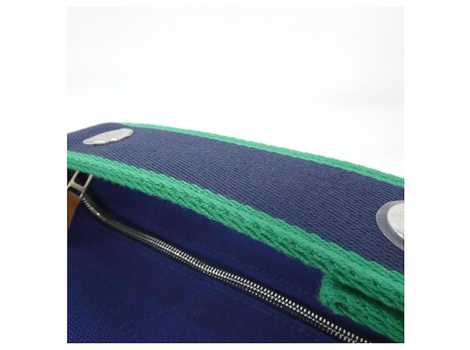 Hermès Pochette Hermes Bride à Black PM Blu - vista 4