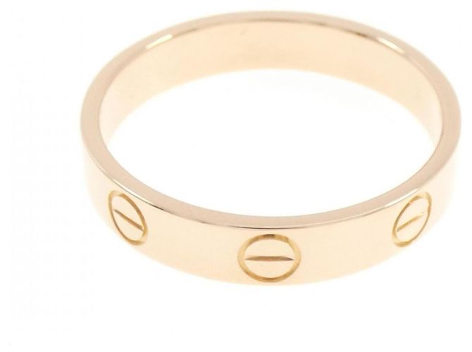 Cartier Mini Love Ring in Pink Gold Golden - view 2
