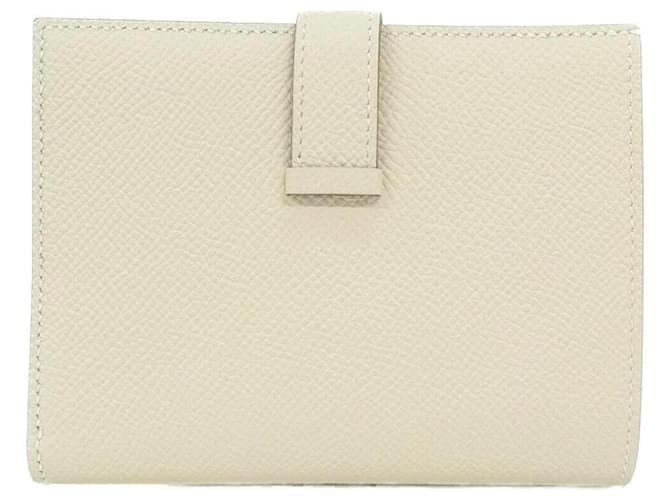 Cartera Compacta Hermès Bearn Blanco - vista 2
