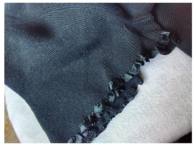 Oscar de la Renta Top a dolcevita nero - vista 3