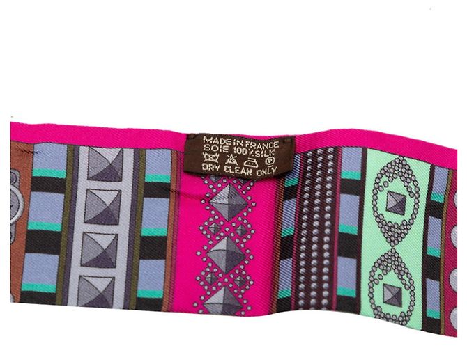 Foulard Hermès Twilly Colliers de Chiens Remix Multicolore - vista 4