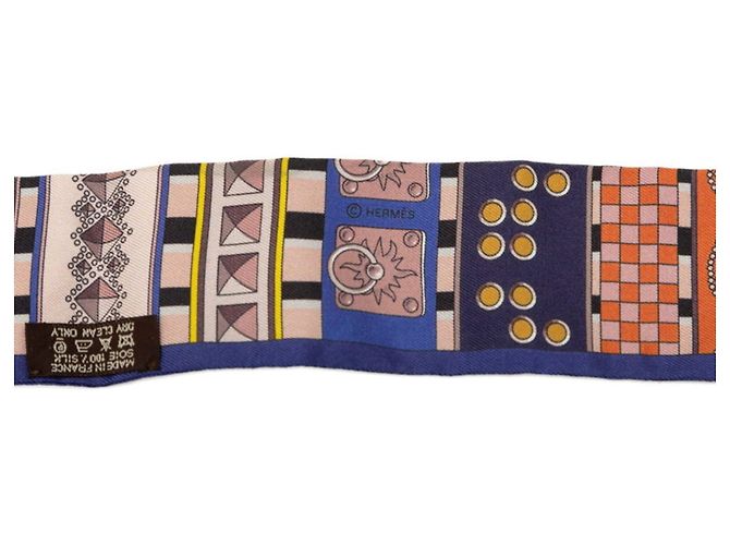 Foulard Hermès Twilly Colliers de Chiens Remix Multicolore - vista 2