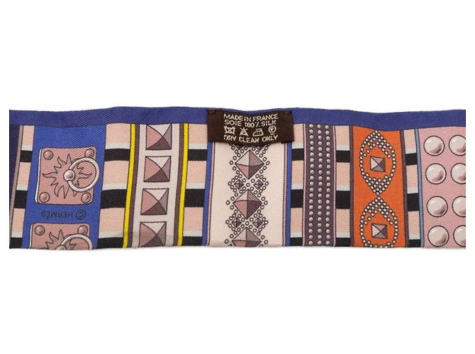 Foulard Hermès Twilly Colliers de Chiens Remix Multicolore - vista 4