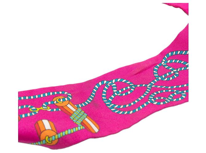 Hermès Hermes Twilly Cordages Schal Lila - Ansicht 2