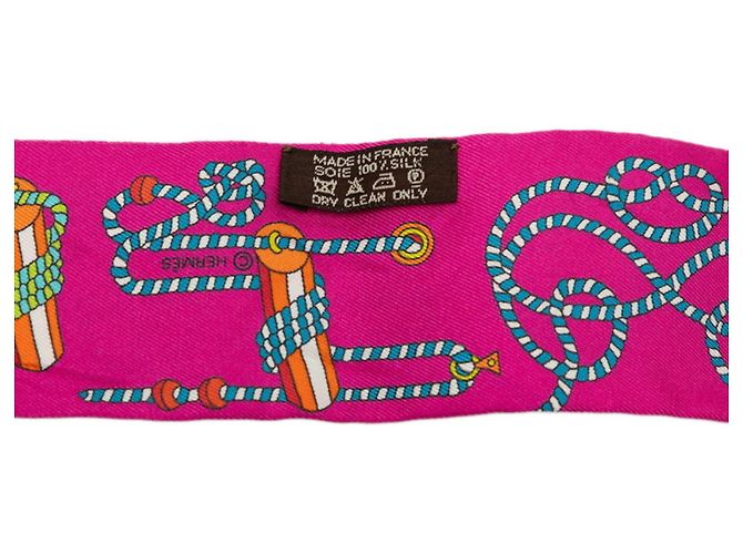 Hermès Hermes Twilly Cordages Schal Lila - Ansicht 5