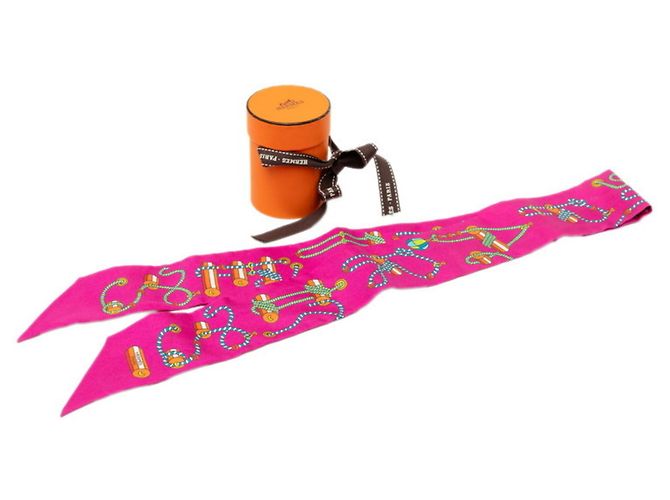 Hermès Hermes Twilly Cordages Schal Lila - Ansicht 6
