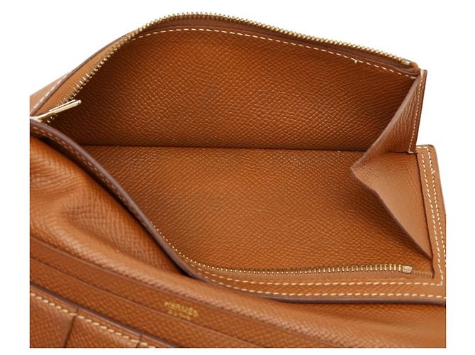 Hermès Bearn Soufflé Long Wallet Braun - Ansicht 6