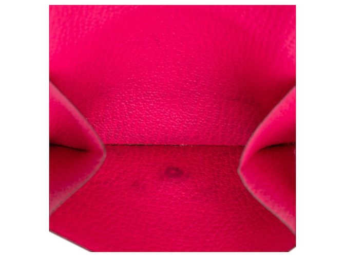 Hermès Bearn Recto Verso Dreifach-Geldbörse Pink - Ansicht 6