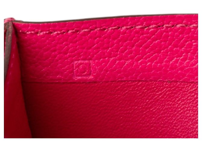 Hermès Bearn Recto Verso Dreifach-Geldbörse Pink - Ansicht 7