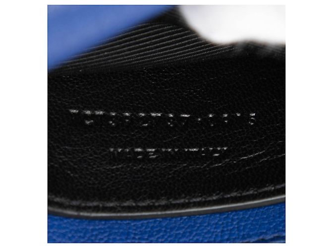 Borsa a mano in pelle blu Saint Laurent - vista 4