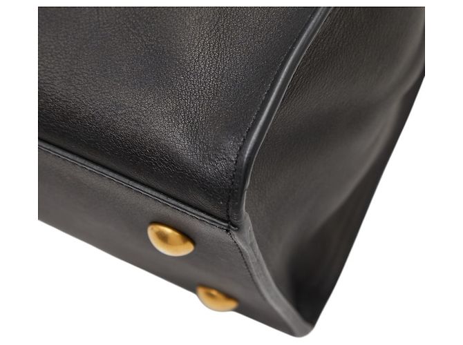 Borsa Tote Petit Y-Line Saint Laurent Nero - vista 6