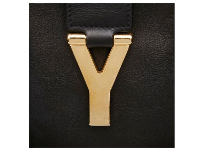 Borsa Tote Petit Y-Line Saint Laurent Nero - vista 8