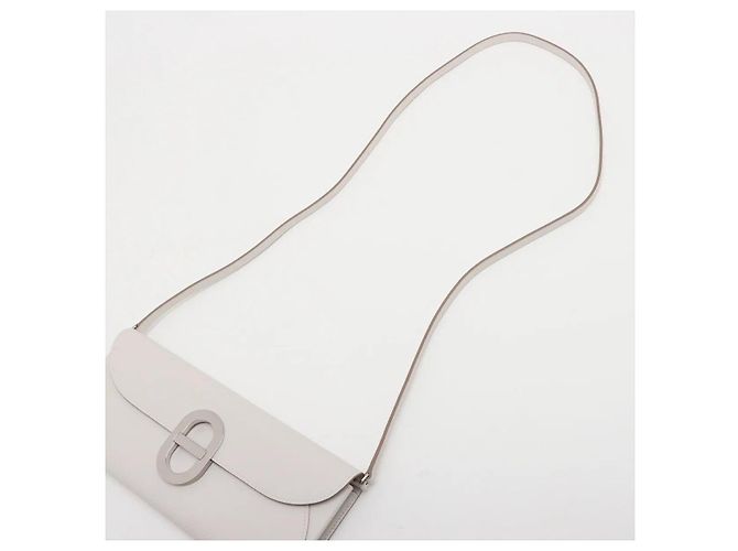 Hermès Kelly Maillon To Go Clutch Epsom Bianco Beige - vista 4