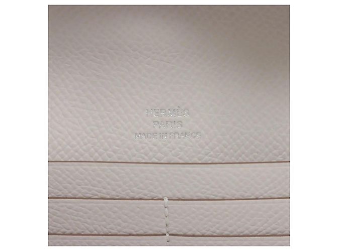 Hermès Kelly Maillon To Go Clutch Epsom Bianco Beige - vista 7