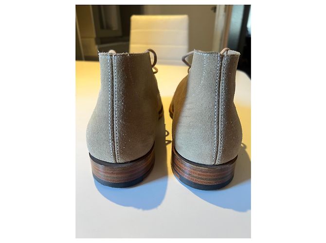 Church's Stivaletti Desert in camoscio beige - vista 3