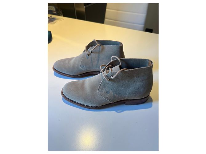 Church's Stivaletti Desert in camoscio beige - vista 4