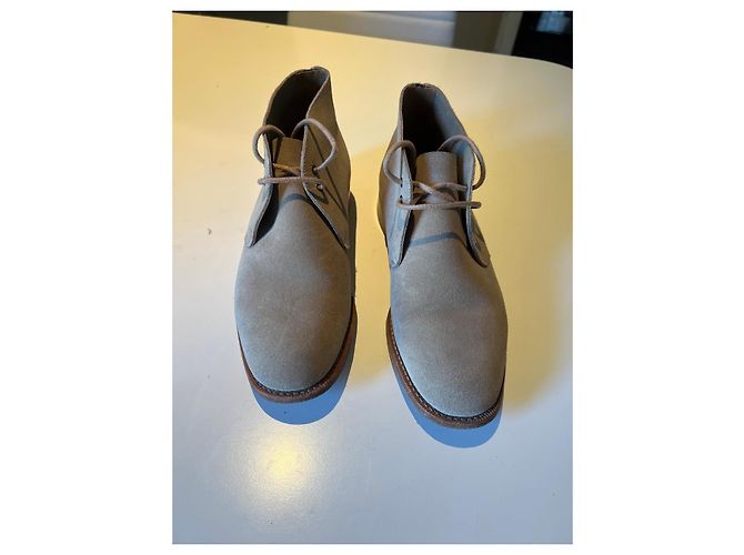 Church's Stivaletti Desert in camoscio beige - vista 5