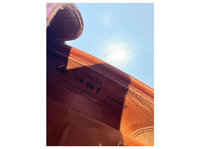 Autre Marque Crockett & Jones Mocassini Henley in pelle Marrone - vista 8
